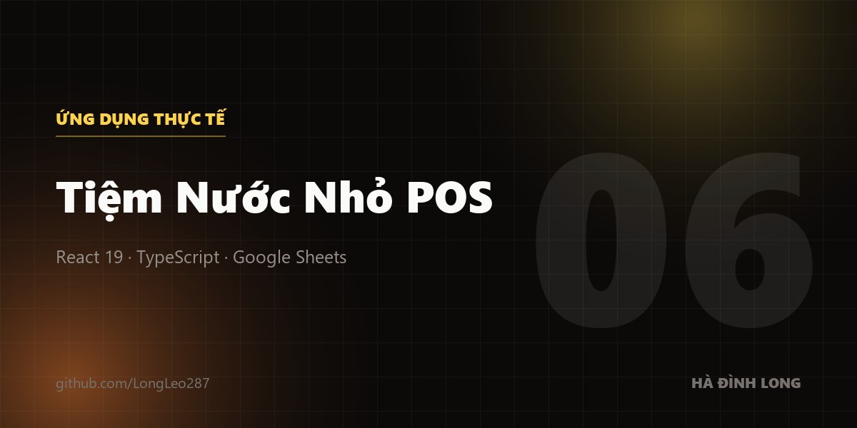 Tiệm Nước Nhỏ POS